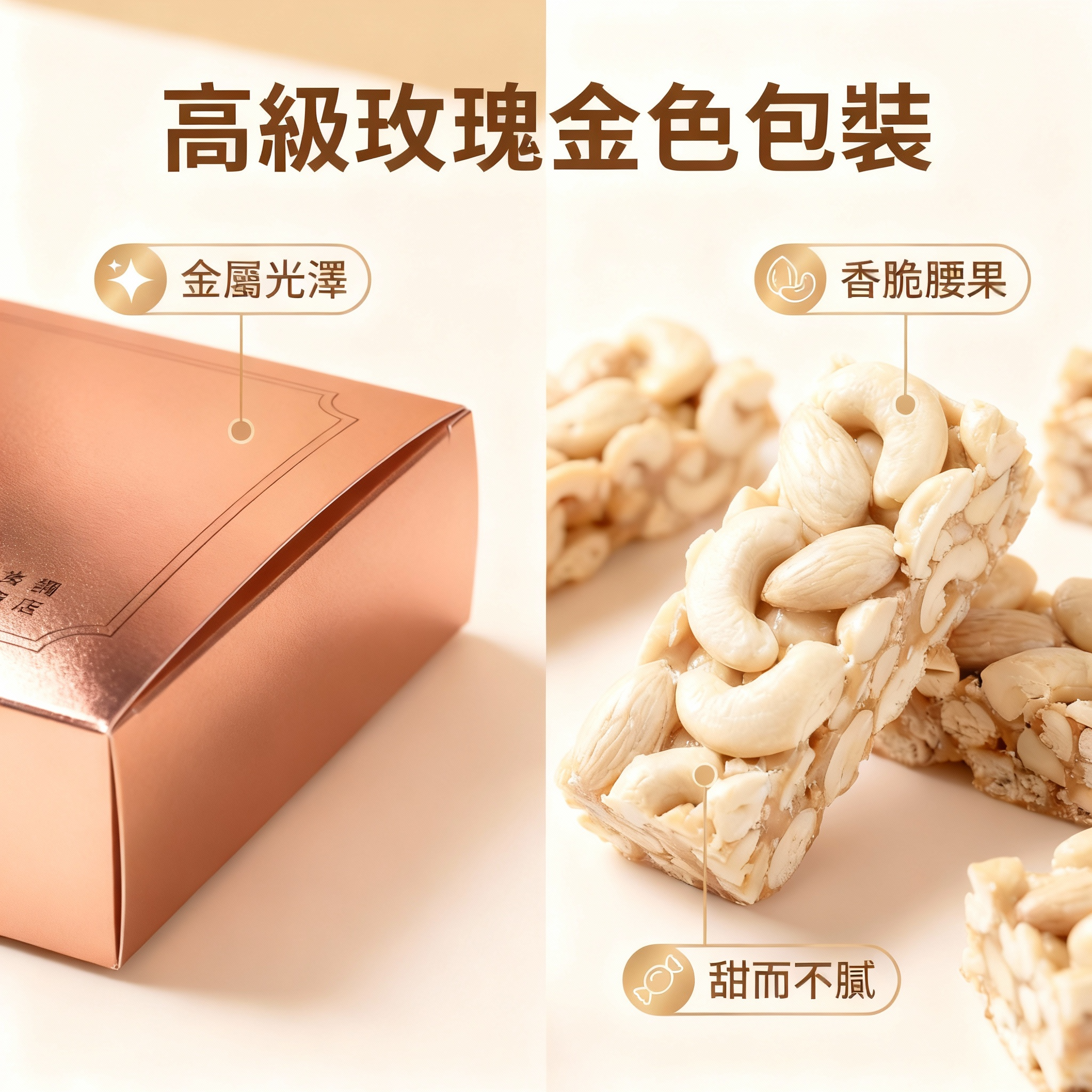 💯金桃腰果禮盒~快閃購期間限定💯正港台灣味👍志明花生糖~《台灣百大伴手禮》整盒只賣腰果糖口味😍每塊都是獨立包裝喔👉每一口咬下~綿密裡帶著酥脆感💋帶有最高營養價值的零嘴