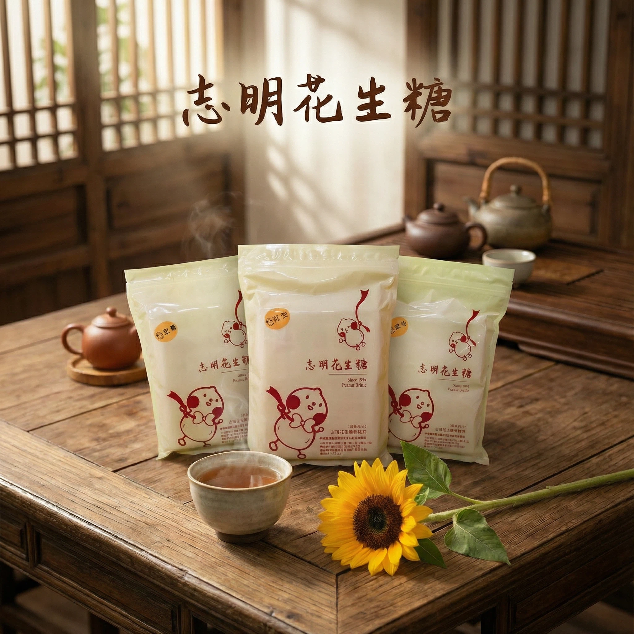 💯袋裝個人包💯正港台灣味👍志明花生糖~《台灣百大伴手禮》多種口味可選每片都是獨立包裝喔👉粒粒飽滿、紮實香脆💋不黏牙無添加防腐劑